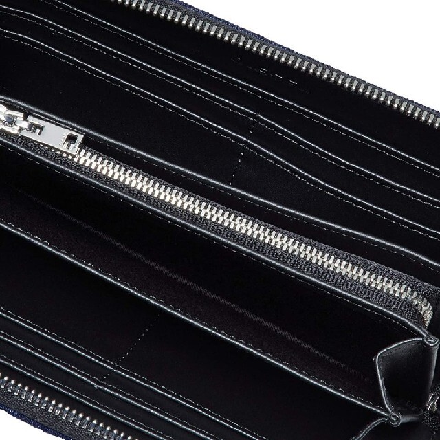 新品未使用】 DIESEL ディーゼル 長財布 ジップ デニム ブルー