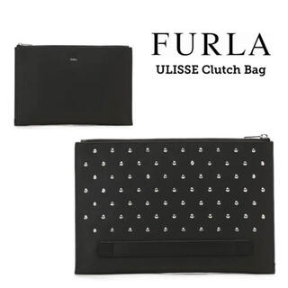 フルラ(Furla)の新品 定価2.6万 FURLA MAN ULISSE スタッズクラッチバッグ(セカンドバッグ/クラッチバッグ)