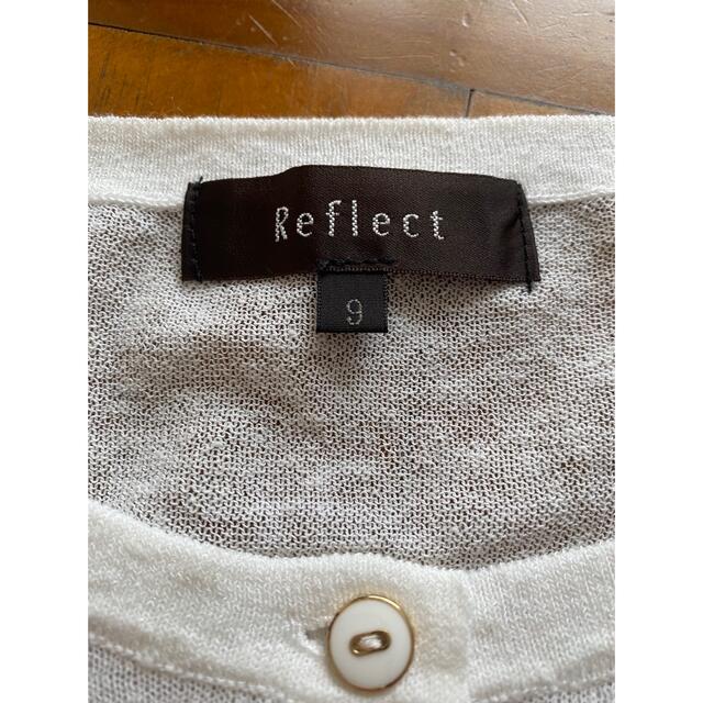 ReFLEcT(リフレクト)のリフレクト  カーディガン　ホワイト レディースのトップス(カーディガン)の商品写真