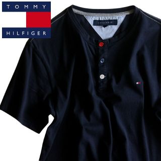 トミーヒルフィガー(TOMMY HILFIGER)の【TOMMY HILFIGER】半袖Tシャツ　ヘンリーネック　ロゴ☆(Tシャツ/カットソー(半袖/袖なし))