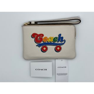 コーチ(COACH)の【COACH C4573】コーチローラースケート柄ジップポーチリストレット(ポーチ)