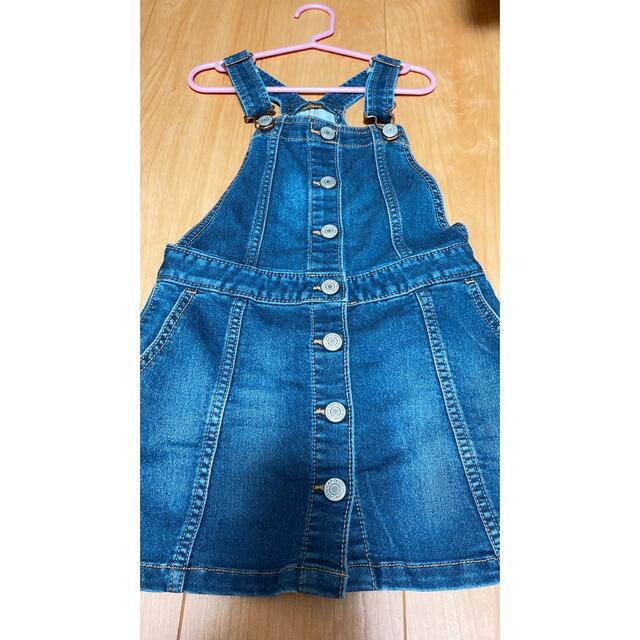 GAP Kids(ギャップキッズ)の値下げ＊GAPキッズ＊ジャンスカ＊120 キッズ/ベビー/マタニティのキッズ服女の子用(90cm~)(ワンピース)の商品写真