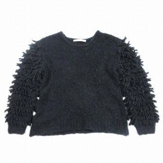 タクーン(Thakoon)のタクーン モヘア混 フリンジ ブークレ ニット セーター カットソー 長袖 S(ニット/セーター)