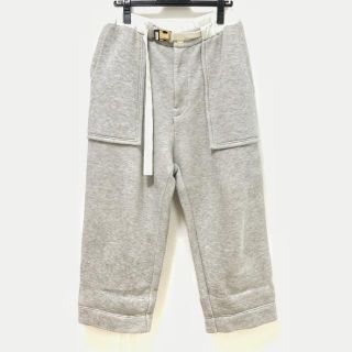 sacai レース パンツ 透け ベルト フリンジ 白 ホワイト | www
