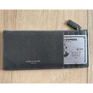 サンローラン(Saint Laurent)のサンローラン SAINT LAURENT　レザー　カードケース　小銭入れ(コインケース/小銭入れ)