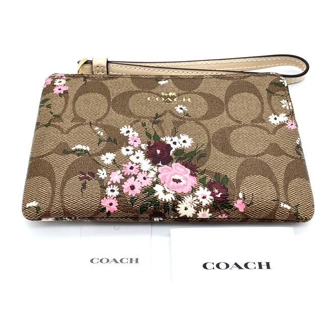 COACH(コーチ)の送料無料！【COACH C6860】コーチフラワージップポーチ 2020 レディースのファッション小物(ポーチ)の商品写真