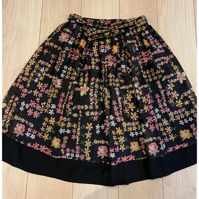 M'S GRACY(エムズグレイシー)のエムズグレイシー　38 花柄スカート　美品 レディースのスカート(ひざ丈スカート)の商品写真