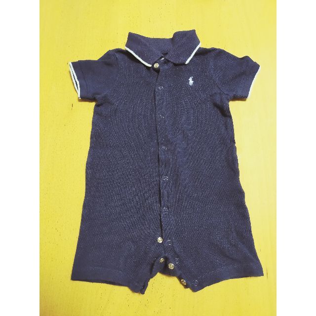 POLO RALPH LAUREN(ポロラルフローレン)のラルフ　紺色ロンパース キッズ/ベビー/マタニティのベビー服(~85cm)(ロンパース)の商品写真