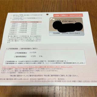 ミツコシ(三越)の三越伊勢丹　株主優待カード　女性名義(ショッピング)