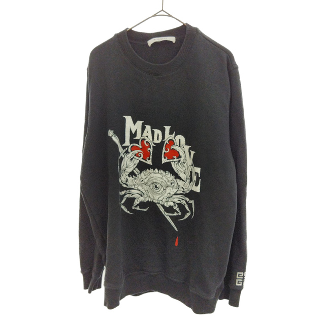 GIVENCHY ジバンシィ MAD LOVE CANCER SWEATSHIRT BM700C30AF マッドラブキャンサー クルーネックスウェットトレーナー ブラック