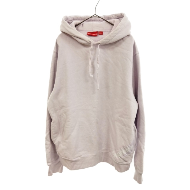 SUPREME シュプリーム 18SS Corner Label Hooded Sweatshirrt コーナーラベルフーデッドスウェットシャツ パーカー ライトパープル