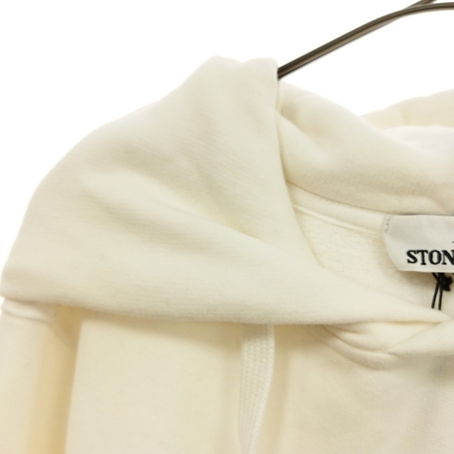 STONE ISLAND(ストーンアイランド)のSTONE ISLAND ストーンアイランド 19AW ロゴパッチプルオーバースウェットパーカー フーディー ホワイト 711562820 メンズのトップス(パーカー)の商品写真