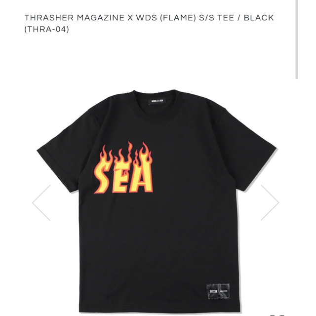 THRASHER windandsea Tシャツ　ブラック 　Mサイズ