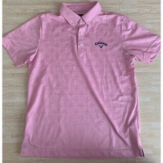 Callaway Golf - キャロウェイ ゴルフ　メンズ　ポロシャツ　Lサイズ　ピンク