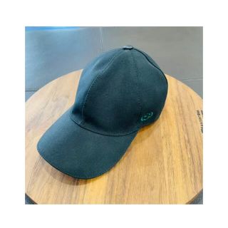 グッチ(Gucci)のGUCCI グッチ キャップ 黒 ブラック シェリー 387554 サイズ S(キャップ)