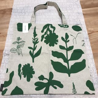 マリメッコ(marimekko)の新品　マリメッコ　Pienet Elokuun Varjot ファブリックバッグ(トートバッグ)