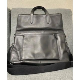 コーチ(COACH)のCOACH  メンズ 72013 牛革 オールレザー 2WAY トートバッグ 黒(トートバッグ)