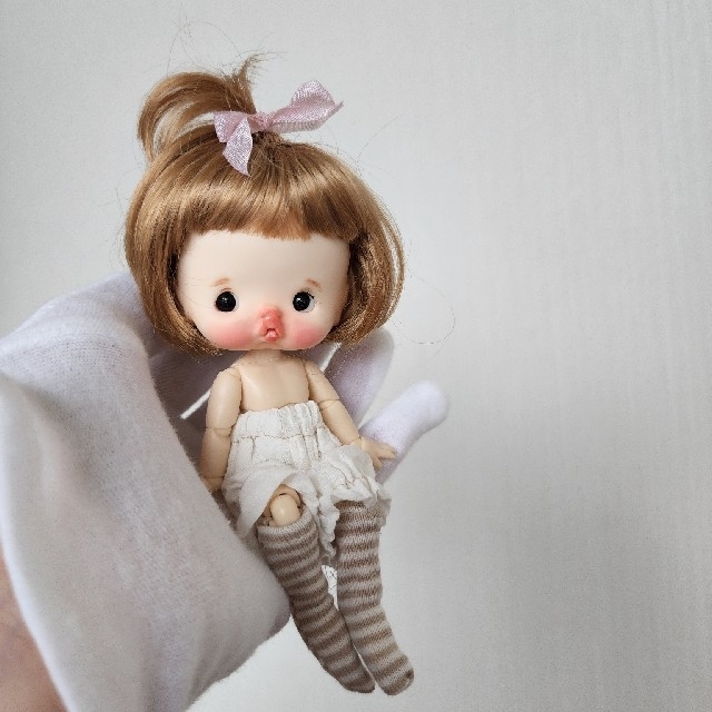 ④ぶちゅドール♡ ヘッド&ボディ(DODボディ)ドロワーズ&靴下 - 人形 *miumoe*⑥ぶちゅドール♡本体+ドロワーズ+靴下セット