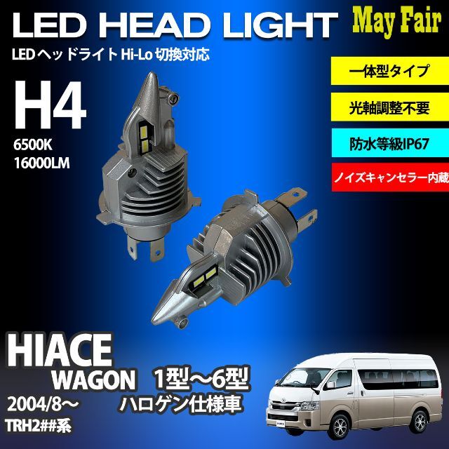 024 トヨタ ハイエース レジアス H4 CSP LED ヘッドライト 650