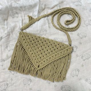 ハンドメイド　マクラメショルダーバッグ(ショルダーバッグ)