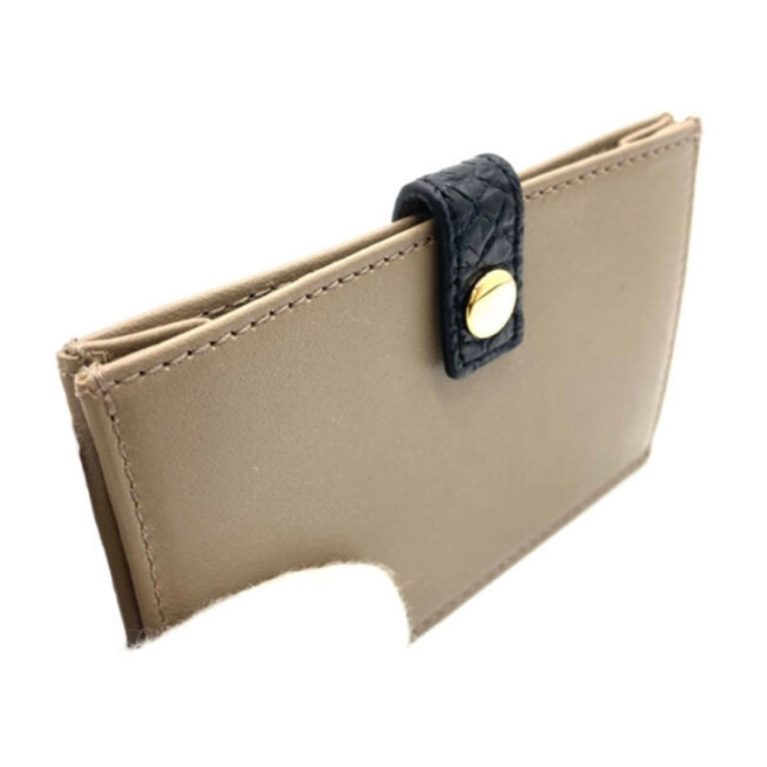 二つ折り財布 クロコダイル マット 黒 ブラック 本革 かぶせ 大容量 ギフト 7