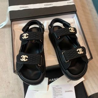 CHANEL - CHANEL シャネル サンダル 38/24cmの通販｜ラクマ