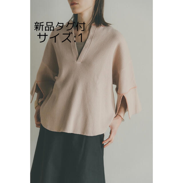 CLANE クラネ COLOR STITCH HEAVY RIB TOPS