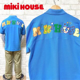 ミキハウス(mikihouse)のMIKIHOUSE ミキハウス ポロシャツ 鹿の子 ビッグ刺繍 半袖(ポロシャツ)