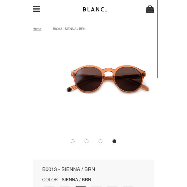 Plage(プラージュ)のblancサングラス レディースのファッション小物(サングラス/メガネ)の商品写真