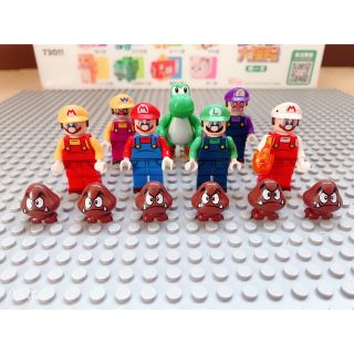 レゴ互換】ミニフィグ ☆スーパーマリオ☆人形フィギュア セット8体の