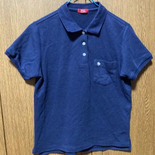 POLO  ポロシャツ  ネイビー　 M size(ポロシャツ)