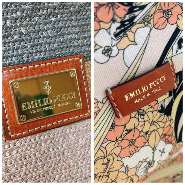 EMILIO PUCCI(エミリオプッチ)のエミリオプッチ EMILIO PUCCI かごバッグ イタリア製 レディースのバッグ(かごバッグ/ストローバッグ)の商品写真