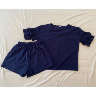 ザラ(ZARA)のセットアップ　ネイビー(セット/コーデ)