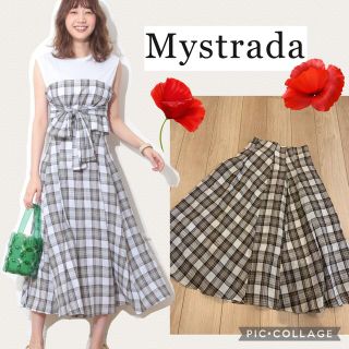 マイストラーダ(Mystrada)のMystrada♡チェックスカート　38(ロングスカート)