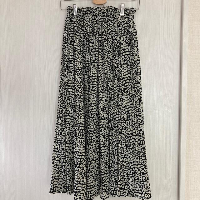 しまむら(シマムラ)のレオパード柄プリーツロングスカート レディースのスカート(ロングスカート)の商品写真