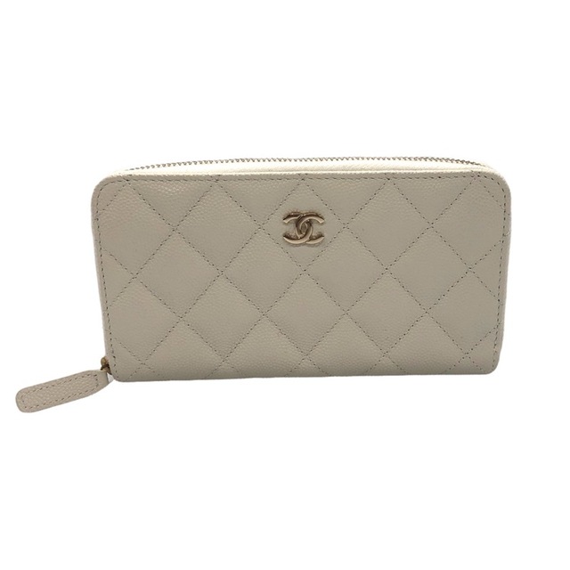 人気ブランド CHANEL シャネル CHANEL スモールジップウォレット 長財布 レディース【中古】 財布 シャネル ミニジップウォレット 中古