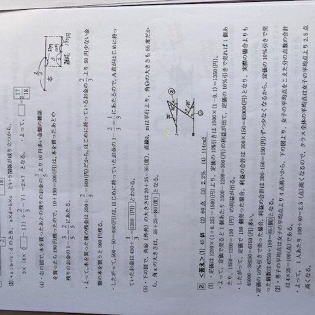 300円割引/明治大学付属明治中学校　2024年新攻略プリント（算数と分析理科）