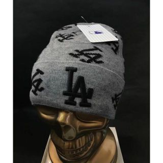 ニューエラー(NEW ERA)のMLB NEWERA ハイブランド モノグラム ビーニーニット キャップ 帽子(ニット帽/ビーニー)