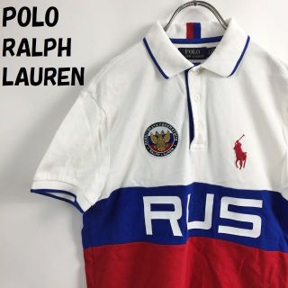 ポロラルフローレン(POLO RALPH LAUREN)のポロ ラルフローレン 半袖ポロシャツ ワッペン ロシア サイズSP レディース(ポロシャツ)