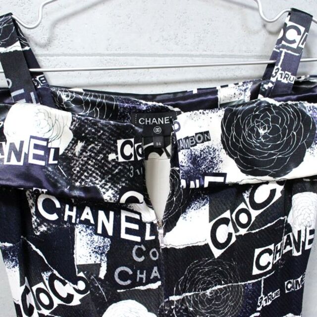 格安超激安】 CHANEL シャネル オールインワン プリントロゴ 青系 ホワイト 黒 11341の通販 by ATLANTIS  ラクマ店｜シャネルならラクマ