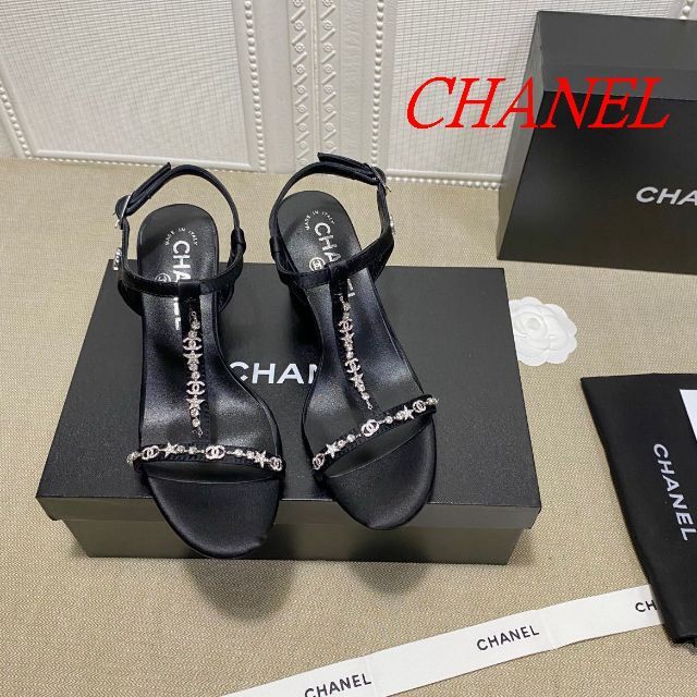 CHANEL シャネル ストラップサンダル - サンダル