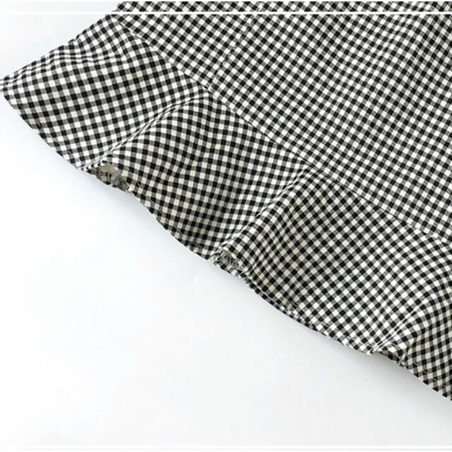 フレアスカート ギンガムチェック ミニスカート 韓国 制服 可愛い 原宿 安い レディースのスカート(ミニスカート)の商品写真