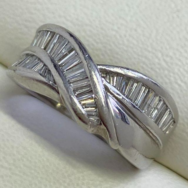 Pt900　天然ダイヤモンドリング　D0.62ct　サイズ13号　9.6g レディースのアクセサリー(リング(指輪))の商品写真