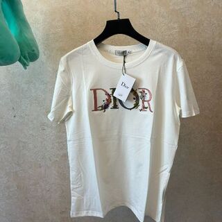 クリスチャンディオール(Christian Dior)のDio* ディオール 2022 フラワー刺繍 ロゴ Tシャツ M-XXL(Tシャツ/カットソー(半袖/袖なし))