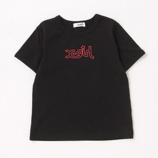 エックスガールステージス(X-girl Stages)の値下げ　X-girl Stages 　ロゴリンガー半袖Tシャツ　90ｃｍ(Tシャツ/カットソー)