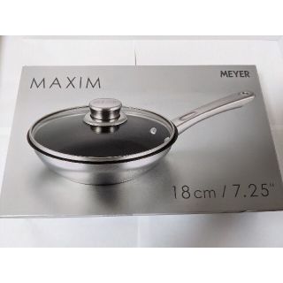 マイヤー(MEYER)のMEYER（マイヤー）マキシム SS 蓋付フライパン 18cm【新品未開封】(鍋/フライパン)