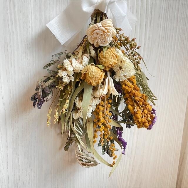 7.ミモザブーケスワッグ 7.ミモザブーケスワッグ