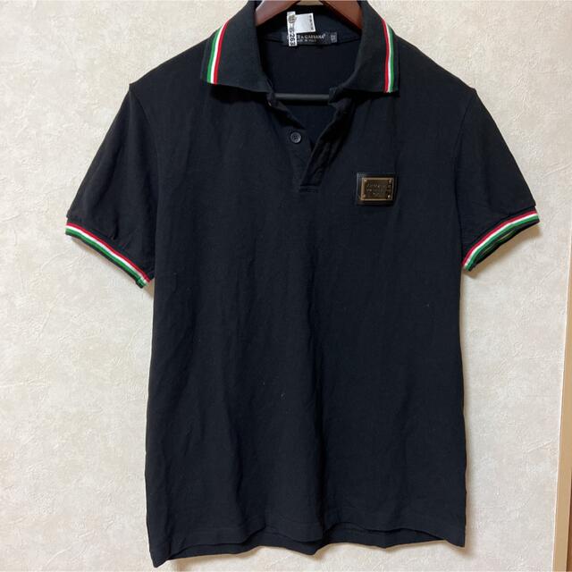 DOLCE&GABBANA - ポロシャツ メンズ Dolce&Gabbana 美品 ブラックの