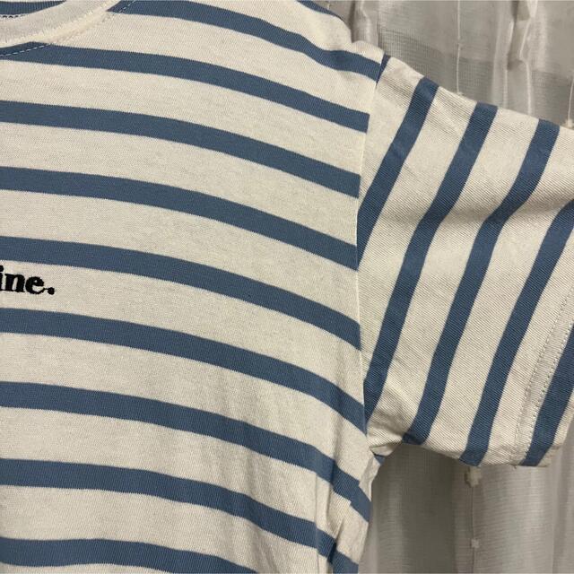 épine(エピヌ)のepine Nulle rose sans épine border tee レディースのトップス(Tシャツ(半袖/袖なし))の商品写真