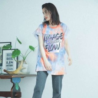 ローズバッド(ROSE BUD)のmykoh様専用(OKIRAKU×ROSE BUD)レース×タイダイ柄Tシャツ(Tシャツ(半袖/袖なし))